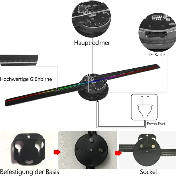 Amazing 3D Hologram Fan